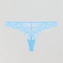 Periwinkle blue floral lace knicker Bottoms Dora Larsen 