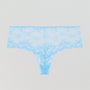 Periwinkle blue floral lace high waist tanga Bottoms Dora Larsen 
