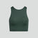 Medium support racerback crop top [Moss Green] Girlfriend Collective 