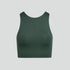 Medium support racerback crop top [Moss Green] Girlfriend Collective 