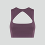 Medium support seamed sports bra [Purple Heather]
