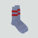 Merino & Alpaca stripe sock [Blue / Red] Accessories Genevieve Sweeney 