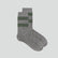 Merino & Alpaca stripe sock [Charcoal / Khaki] Accessories Genevieve Sweeney 