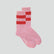 Merino & Alpaca stripe sock [Pink / Red] Accessories Genevieve Sweeney 