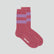 Merino wool stripe sock [Lilac Stripe] Accessories Genevieve Sweeney 