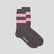 Merino wool stripe sock [Pink Stripe] Accessories Genevieve Sweeney 