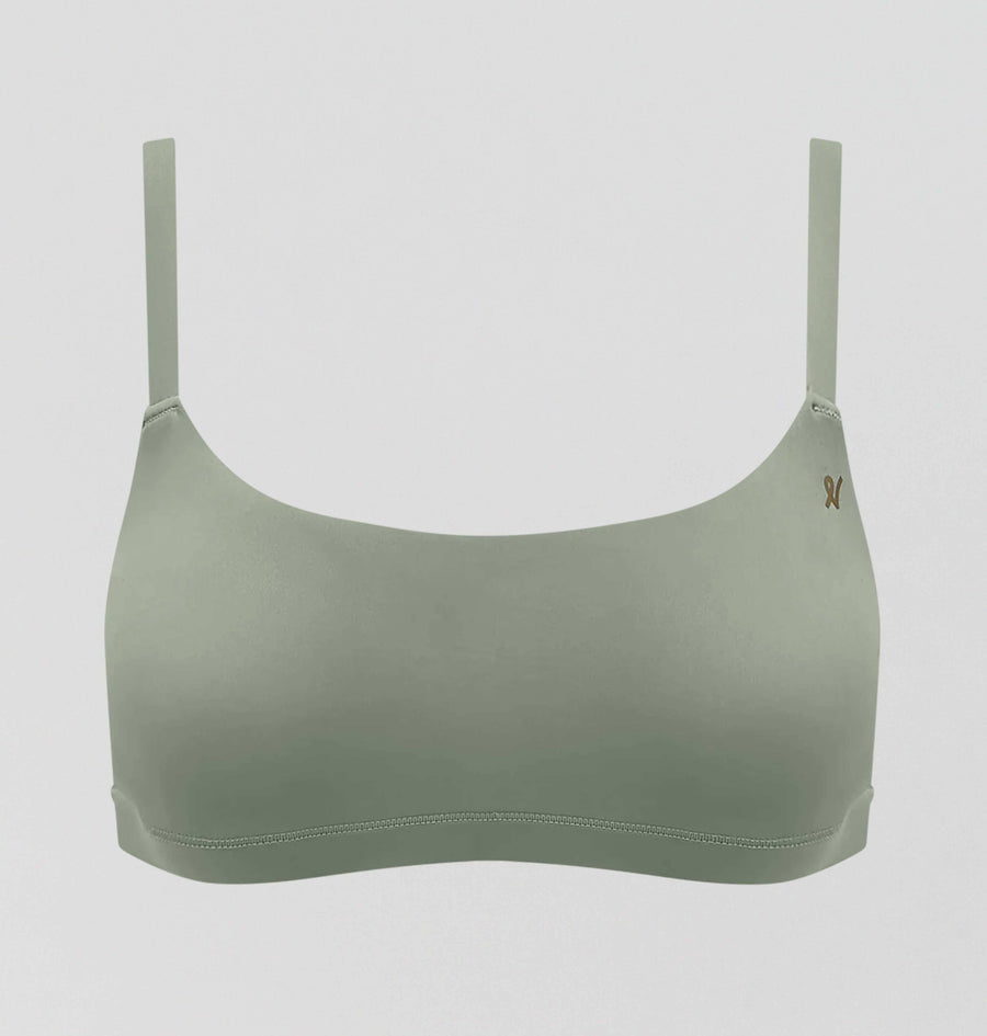 Microfibre scoop neck bralette [Sage] Bras Nudea 