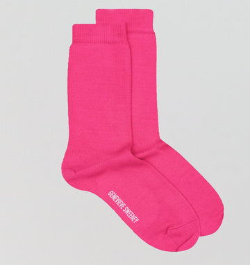 Modern cotton sock [Bright Pink] Accessories Genevieve Sweeney 