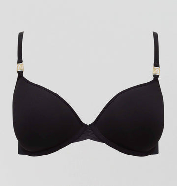 Moulded cup t-shirt bra [Black] Bras Nudea 