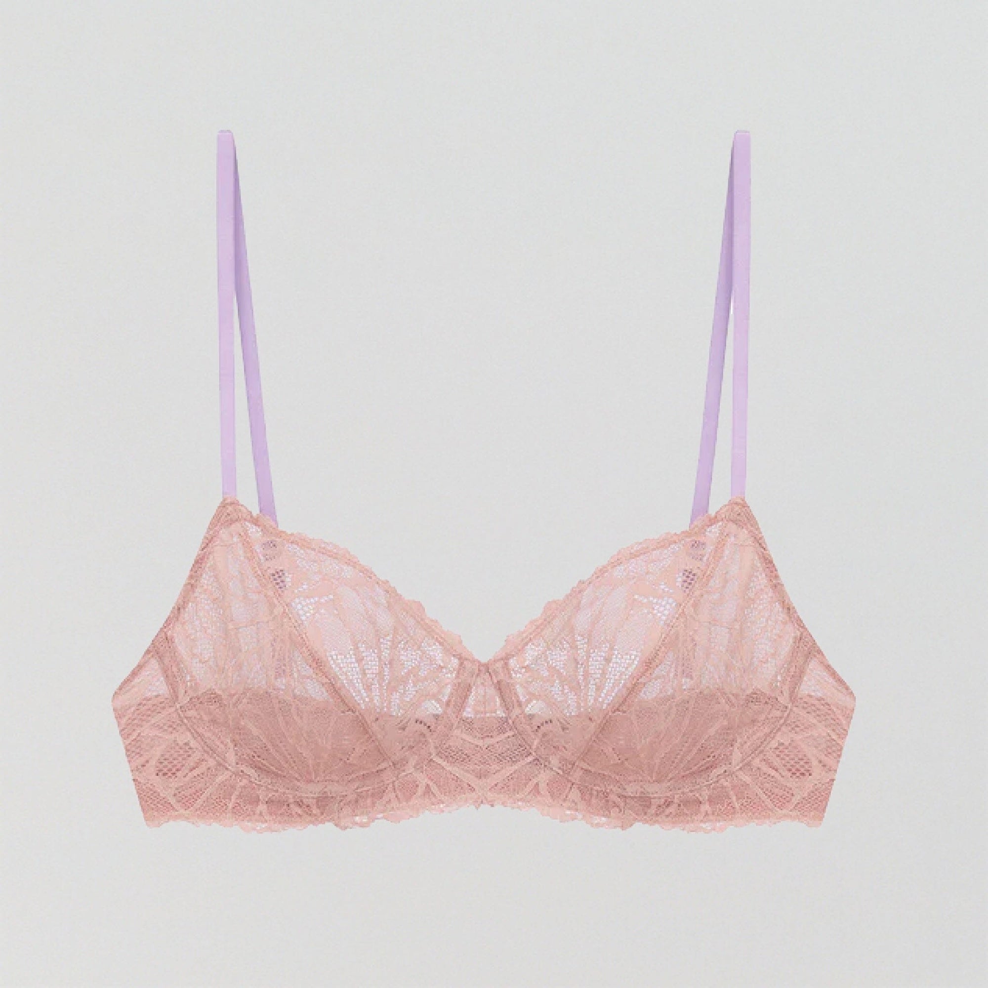 Rose pink & lavender balconette bra Bras Dora Larsen 32A 