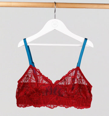 Evergreen & indigo lace underwire bra – The Pantry Underwear