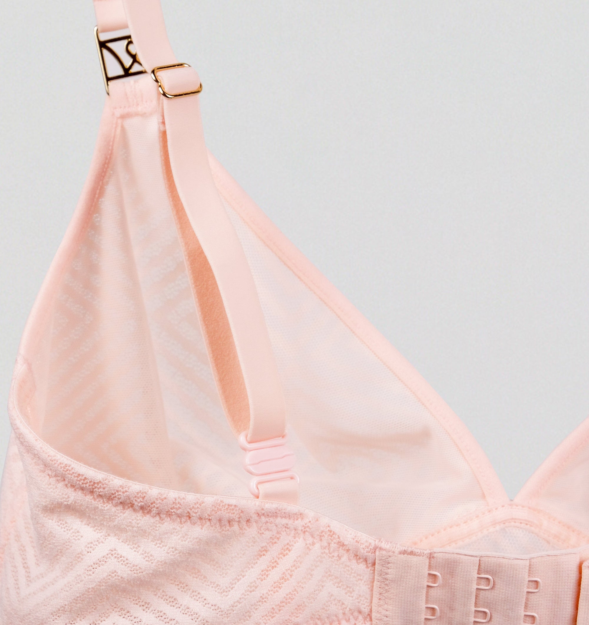 Aztec lace non wired bralette [Blush] Bras Nudea 