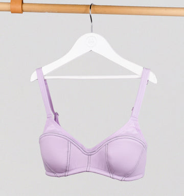 Cotton contour wire-free lined bralette [Lilac] General The Pantry Underwear 