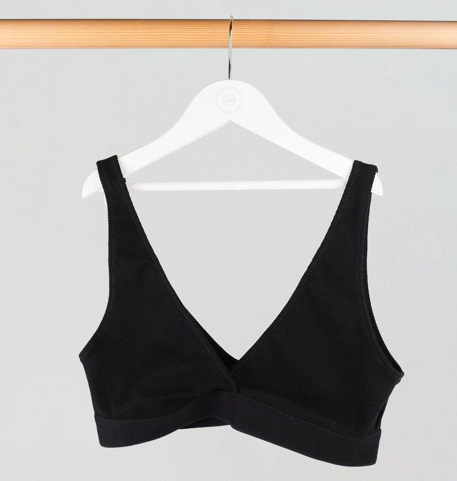 Cotton rib bra [Black] Maternity Six 