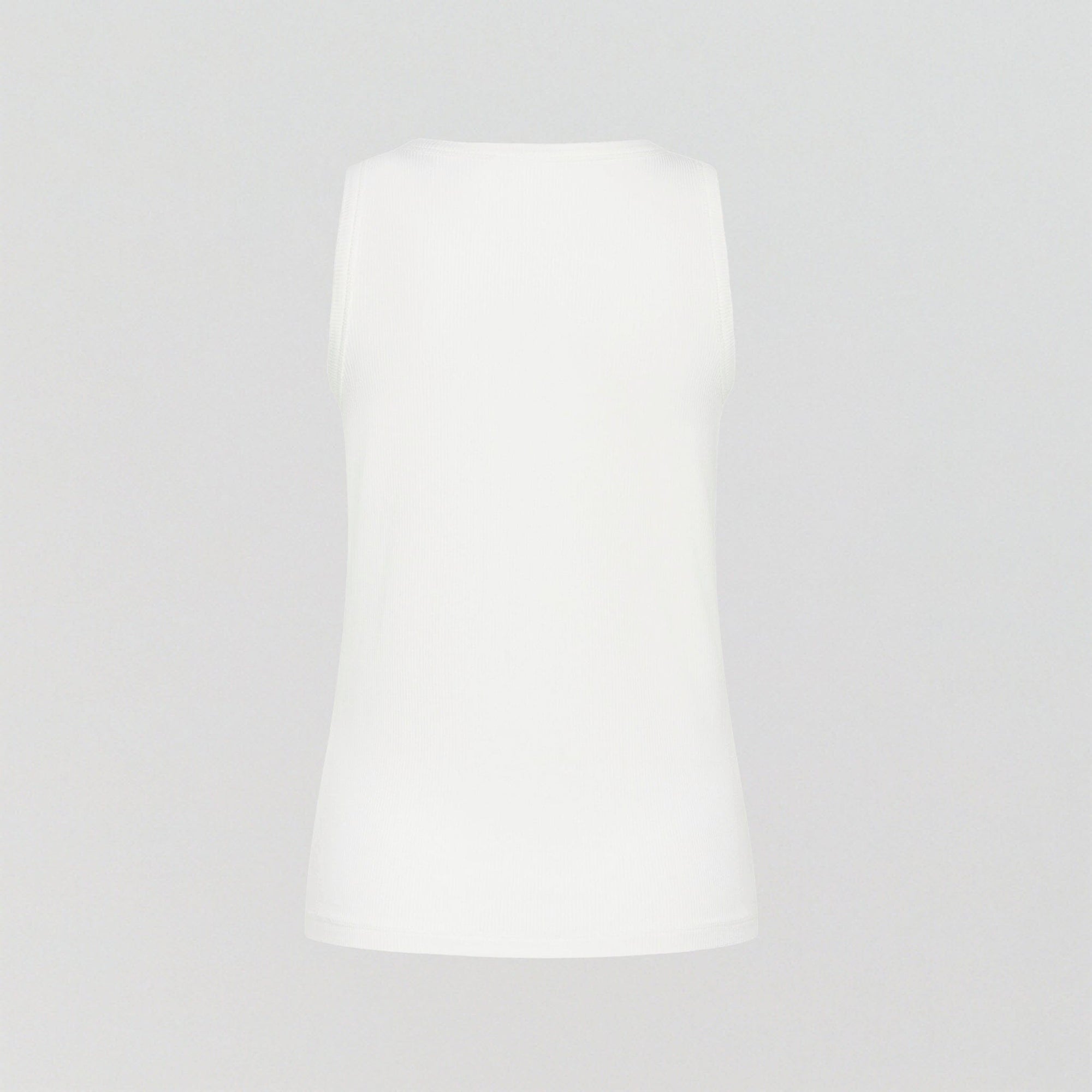 Organic cotton & bamboo soft ribbed tank top [Snow White] Sleep CCDK 