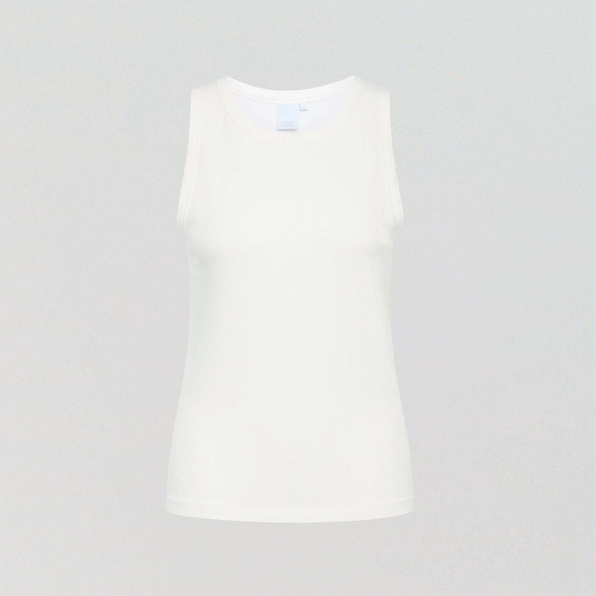 Organic cotton & bamboo soft ribbed tank top [Snow White] Sleep CCDK 