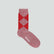 Organic cotton argyle sock [Red Marl] Accessories Genevieve Sweeney 