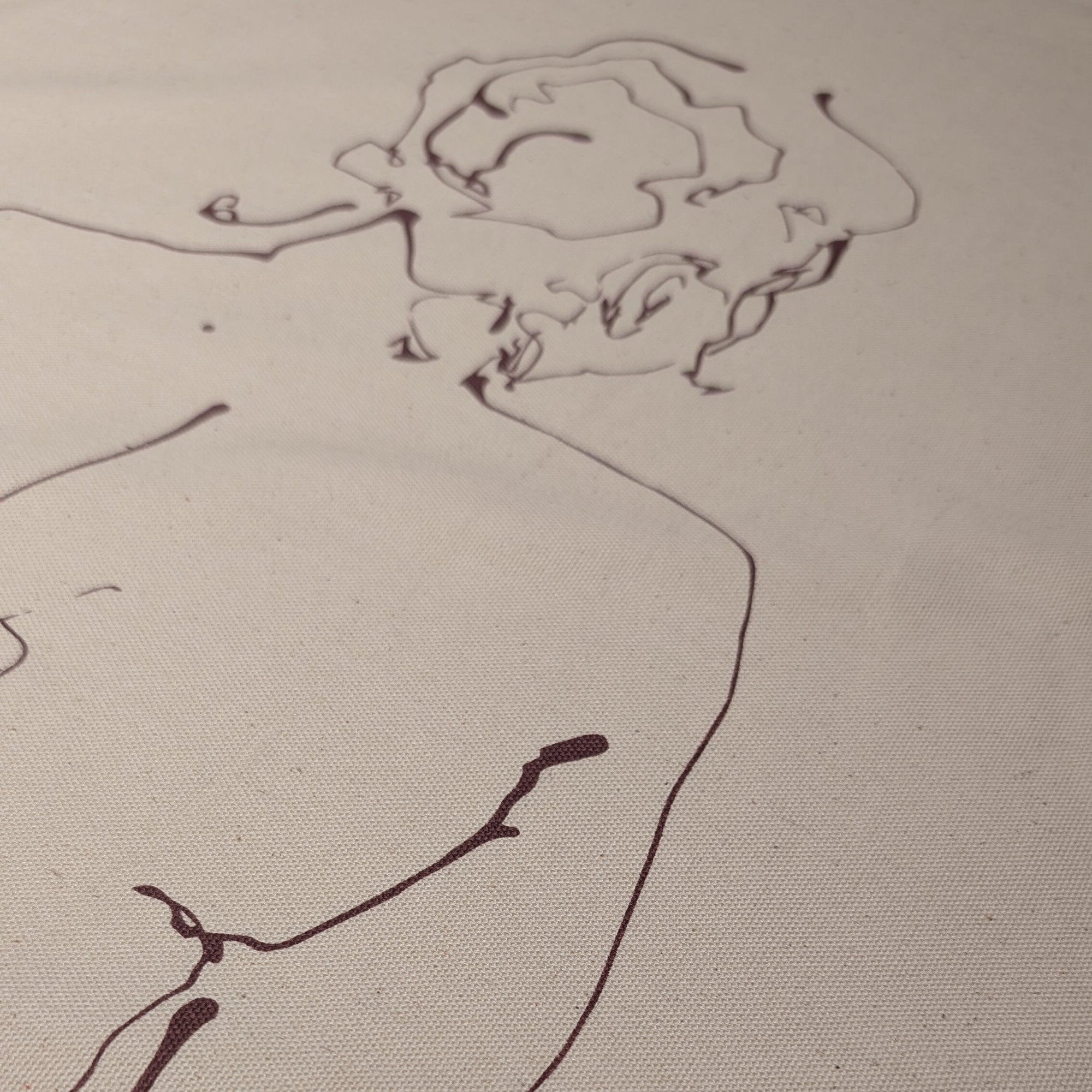 'Sketch & Sip' Unbleached Cotton Tea Towel - The Pantry Underwear x Izy Dixon Accessories The Pantry Underwear 