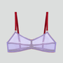 Pastel purple mesh & raspberry pink bralette