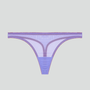 Pastel purple mesh & raspberry pink thong