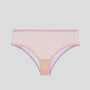 Peony pink mesh high waist knicker