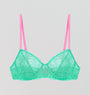 Peppermint lace & rose balconette Bras Dora Larsen 