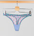 Pink daisy & cornflower mesh thong Bottoms Dora Larsen 