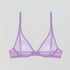 Orchid purple mesh high apex plunge Bras Dora Larsen 