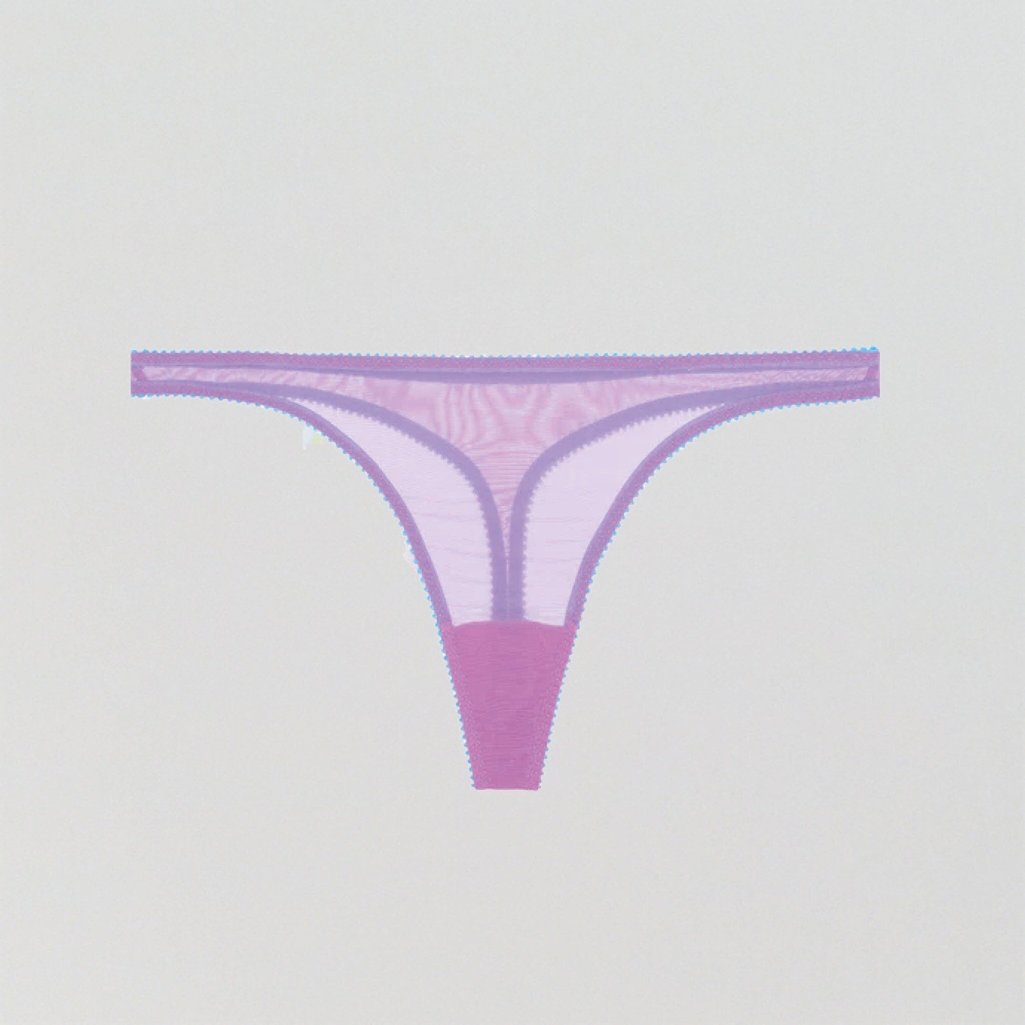 Orchid purple mesh thong Bottoms Dora Larsen XS (8) 