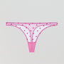 Scarlet heart & pink mesh thong Bottoms Dora Larsen 
