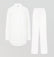 Relaxed fit long cotton pyjamas [Linen White] Sleep Nudea 