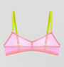 Rhubarb mesh & chartreuse bralette Bras Dora Larsen 