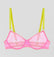Rhubarb mesh & chartreuse balconette Bras Dora Larsen 