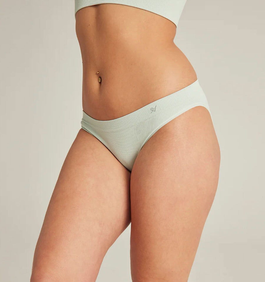 Ribbed high leg brief [Mint] Bottoms Nudea 