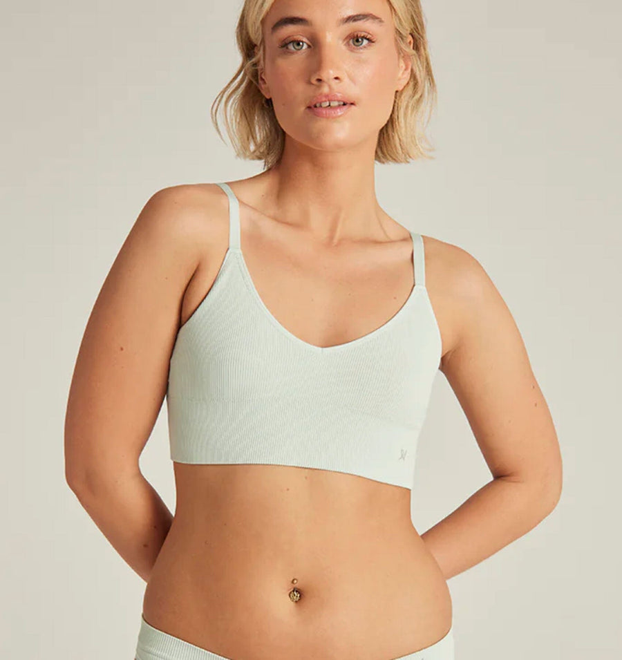 Ribbed seamless bralette [Mint] Bras Nudea 