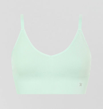 Ribbed seamless bralette [Mint] Bras Nudea 