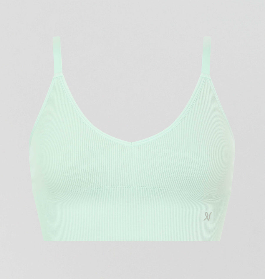 Ribbed seamless bralette [Mint] Bras Nudea 