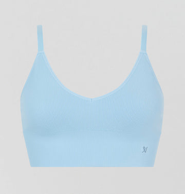 Ribbed seamless bralette [Sky] Bras Nudea 