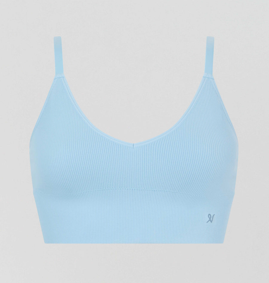 Ribbed seamless bralette [Sky] Bras Nudea 