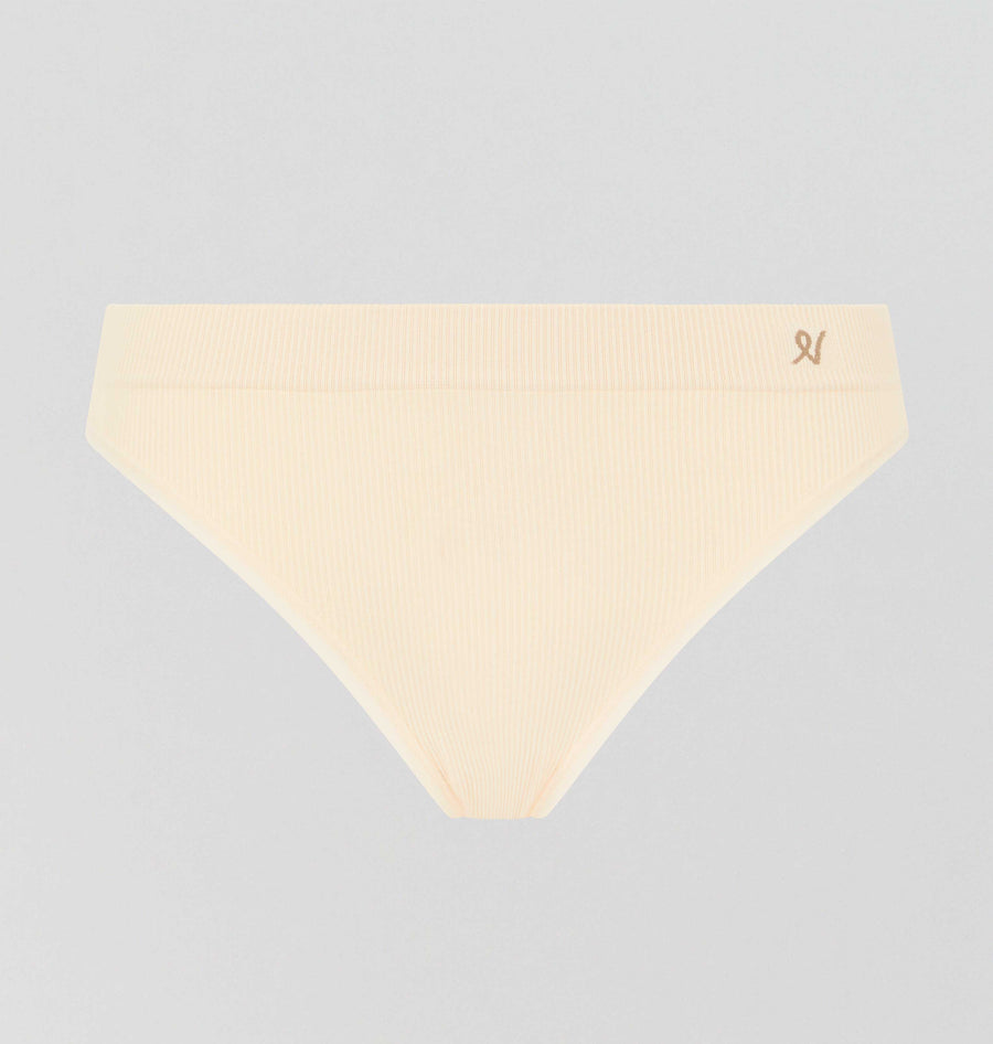 Ribbed high leg brief [Oat] Bottoms Nudea 