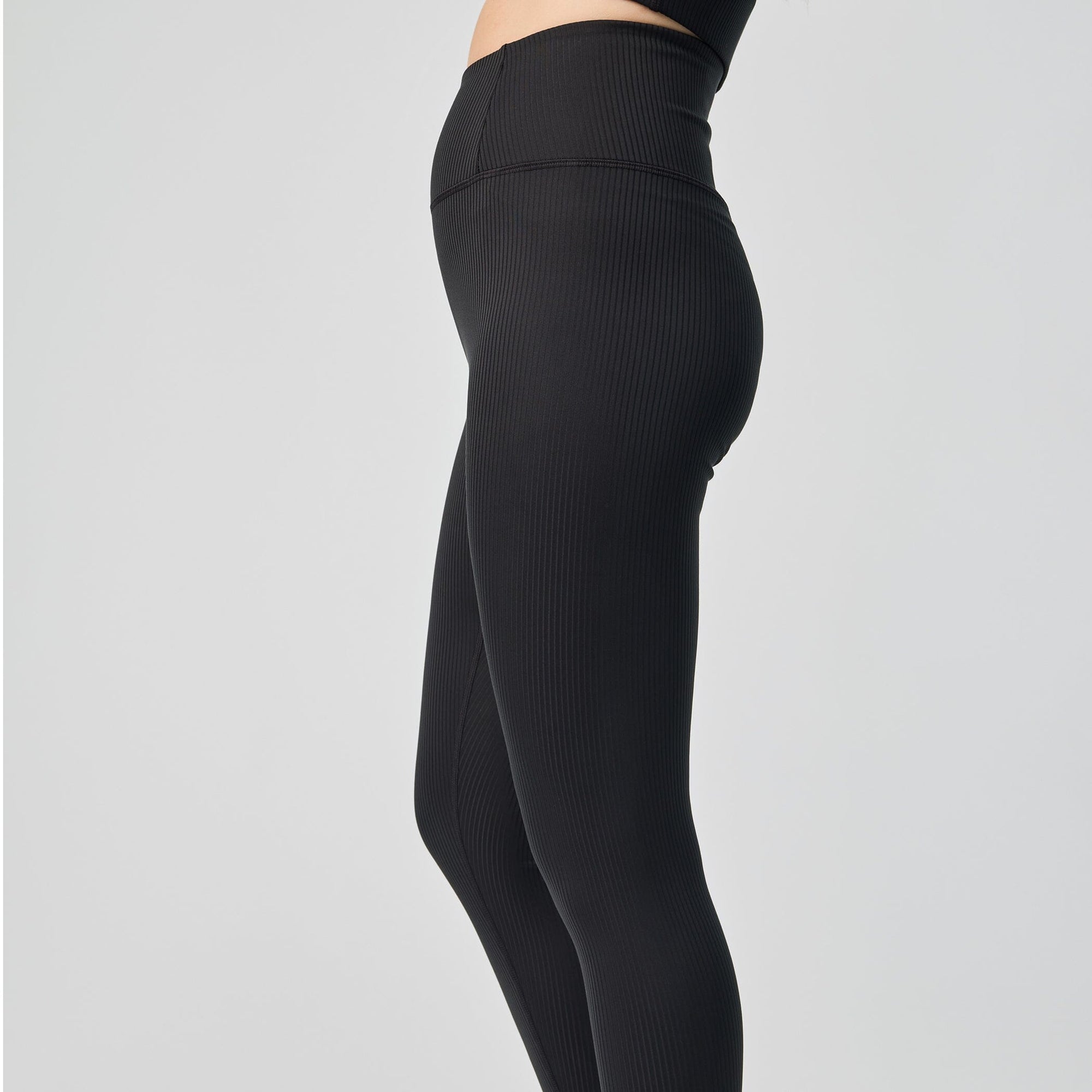 Ribbed high rise legging [Black] Girlfriend Collective 