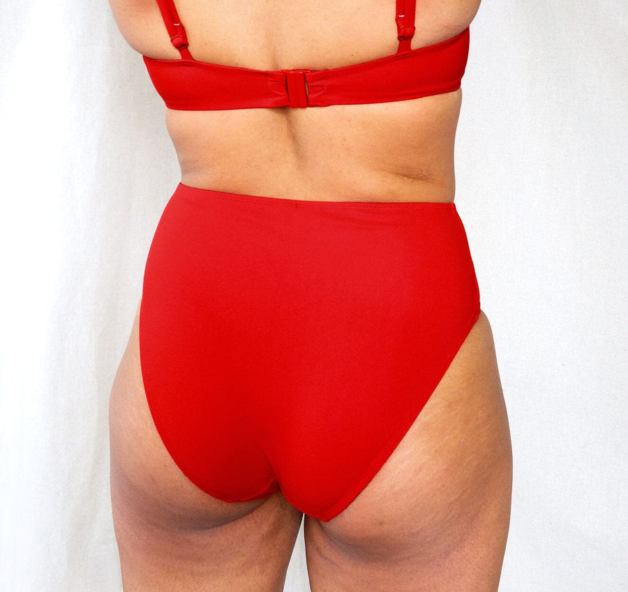 High rise bikini brief [Venetian Red] Swim Panache 