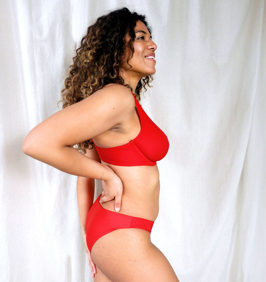 Brazilian bikini brief [Venetian Red] Swim Panache 