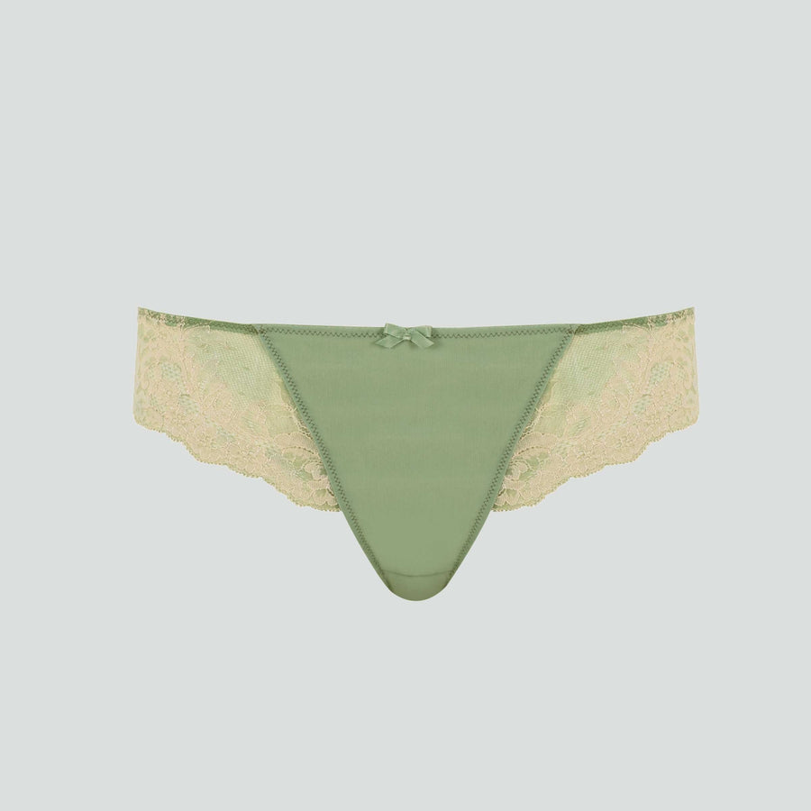 Lace back brief [Sage/Sand] Bottoms Panache 