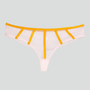 Satin contour seamless thong [Blush & Saffron]