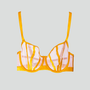 Satin contour balconette bra [Blush & Saffron]