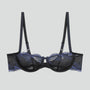 Scalloped detail demi balconette bra [Black/Blue] Bras Triumph 