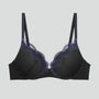 Scalloped detail push-up bra [Black/Blue] Bras Triumph 