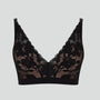 Scalloped high apex bralette [Black/Pecan] Bras Panache 