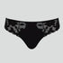 Scalloped lace back brief [Black/Pecan] Bottoms Panache 